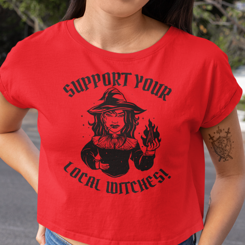 Support Your Local Witches Crop T-Shirt