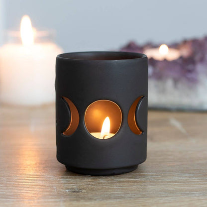 Triple Moon Cut Out Tealight Candle Holder