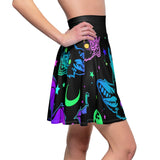 Neon Bats Skater Skirt