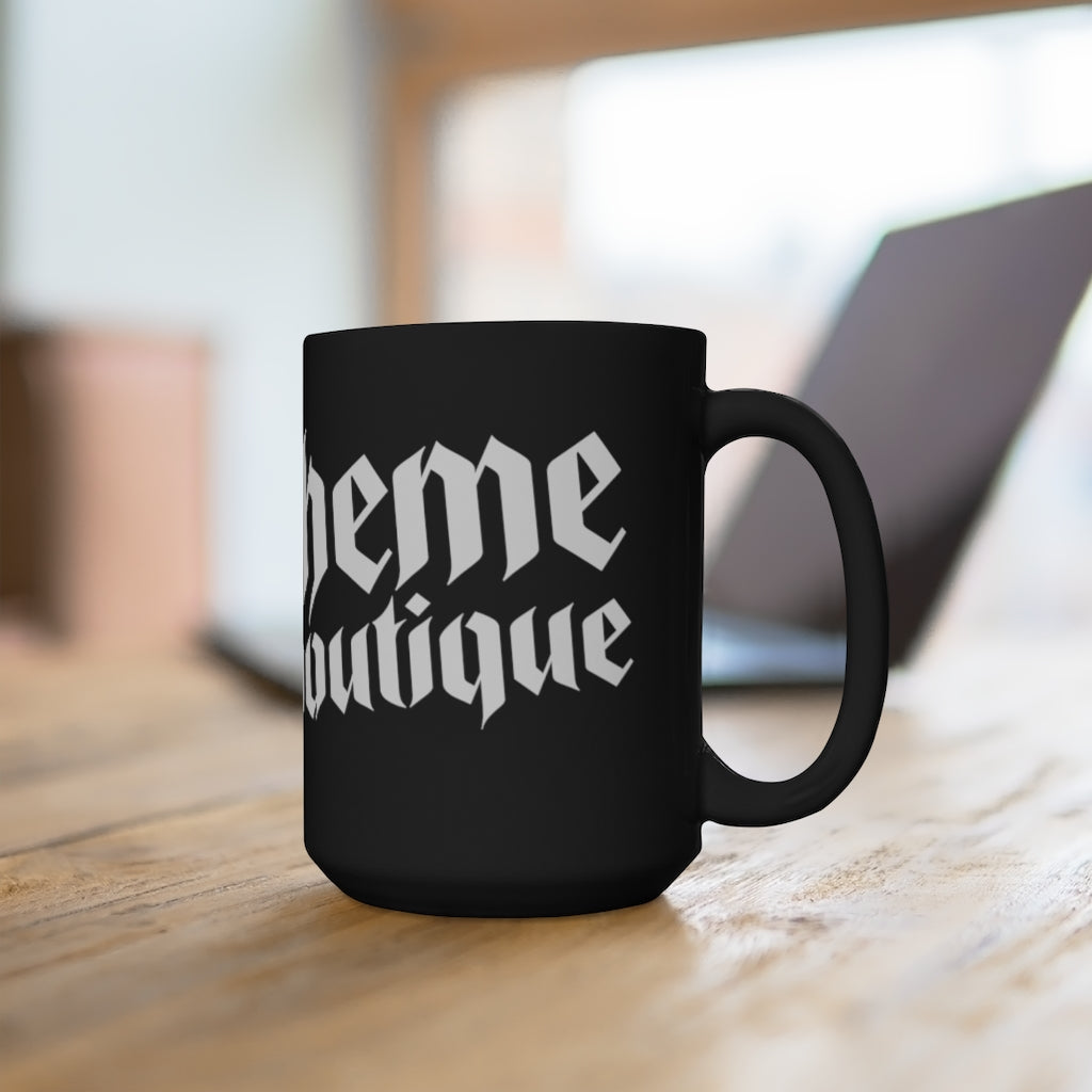 Blaspheme Branded Black Mug 15oz