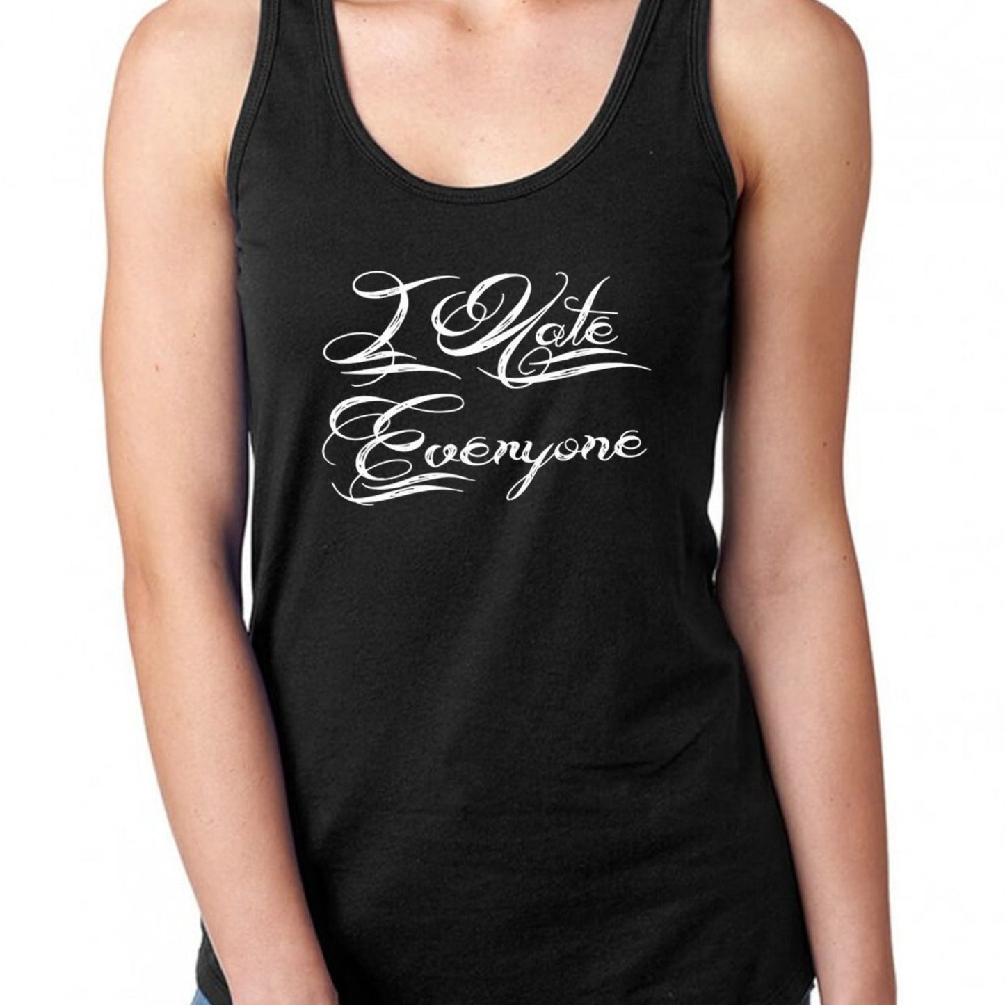 I Hate Everyone Racerback Tank Top