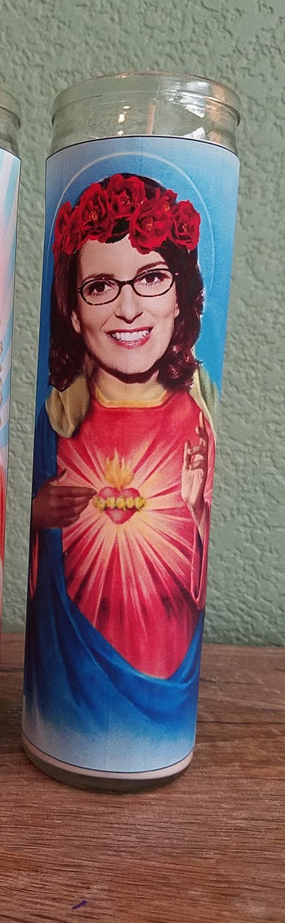 Tina Fey Saint Candle- St. Tina