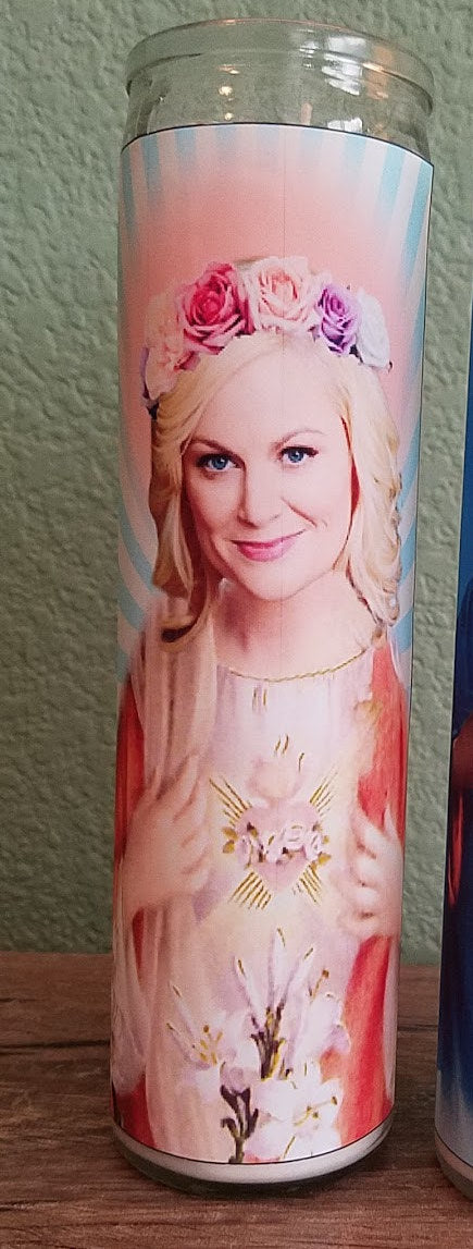 Amy Poehler Saint Candle - Leslie Knope Prayer Candle