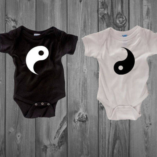 Yin & Yang Baby Bodysuit Set