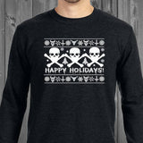 Metal Happy Holidays Ugly Unisex Sweatshirt