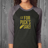 Oh for Puck's Sake Hockey Unisex Raglan Jersey Shirt