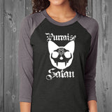 Purraise Satan Comfy Unisex Raglan Shirt