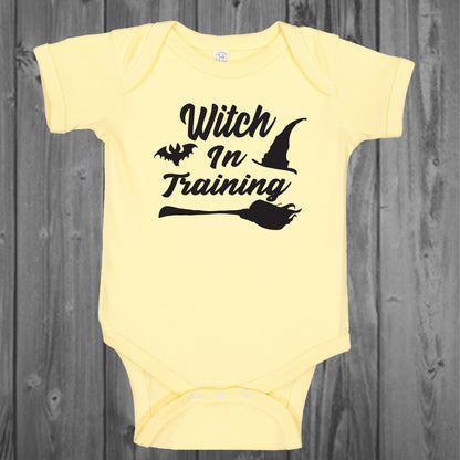 Witch In Training Baby Bodysuit