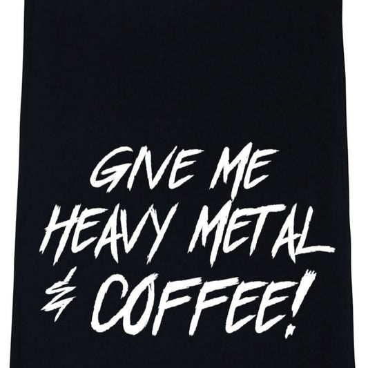 Give Me Heavy Metal & Coffee Kitchen Tea Towels - Set of 2