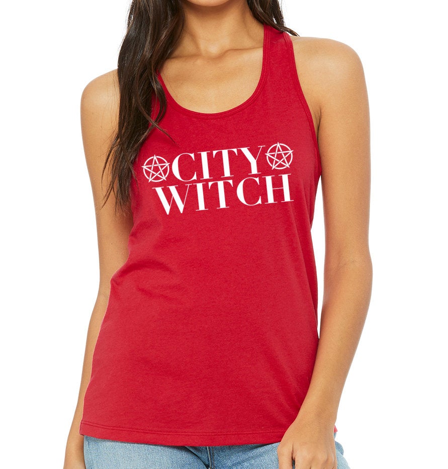 City Witch Women's Racerback Tank Top