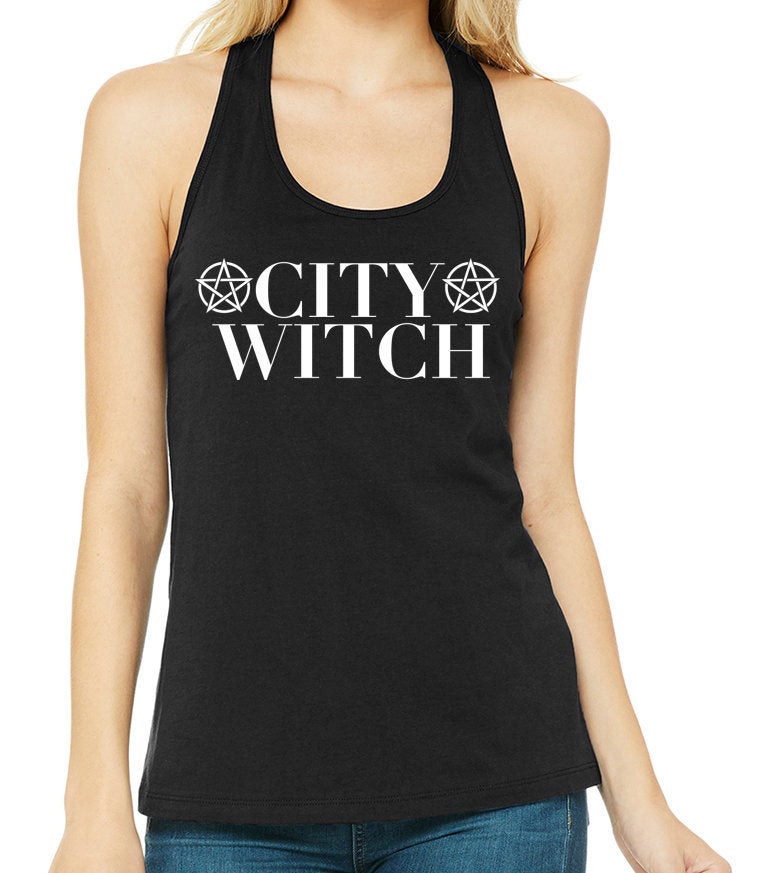 City Witch Women's Racerback Tank Top