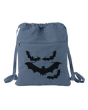 Bats Canvas Cinch Bag