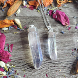 Clear Quartz Point Necklace