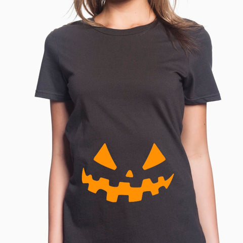Jack O Lantern Maternity Halloween T-Shirt