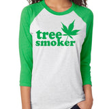 Tree Smoker Unisex Raglan Jersey Top