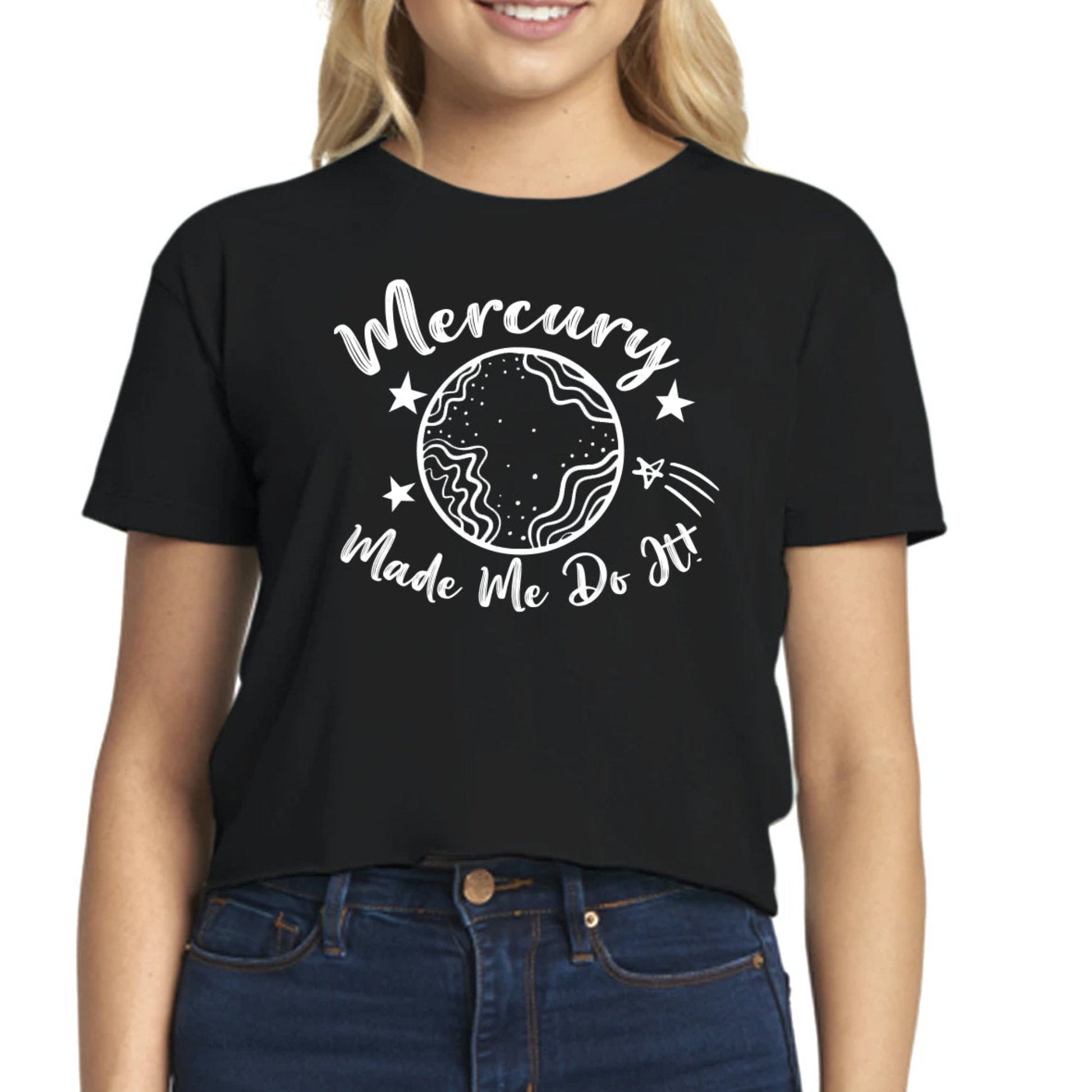 Mercury Made Me Do It Crop T-Shirt