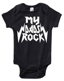 My Moms Rock Onesie or My Dads Rock Baby Bodysuit