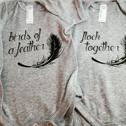 Birds of a Feather Flock Together Baby Bodysuit