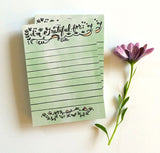 Gratitude Notepad - grateful for notepad, motivational list notepad stationery