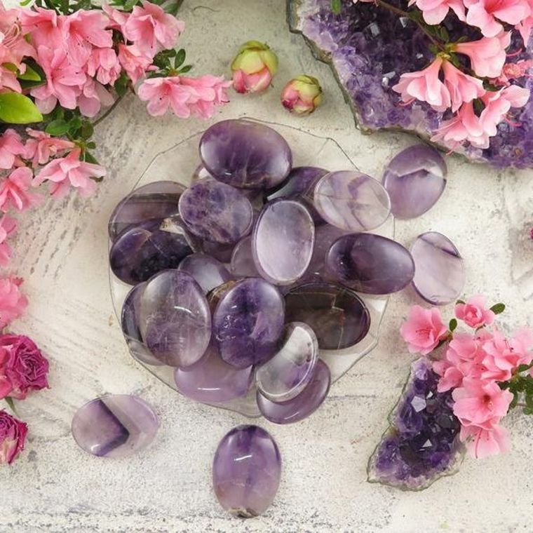 Amethyst Worry Stones