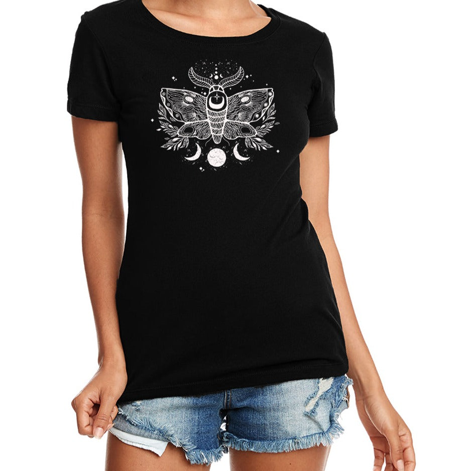 Lunar Moth Womens T-Shirt