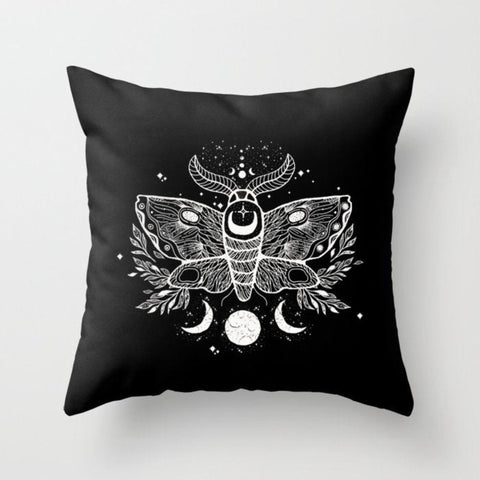 Lunar Moth Pillow Cover