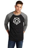 Pentagram Unisex Raglan 3/4 Sleeve Shirt